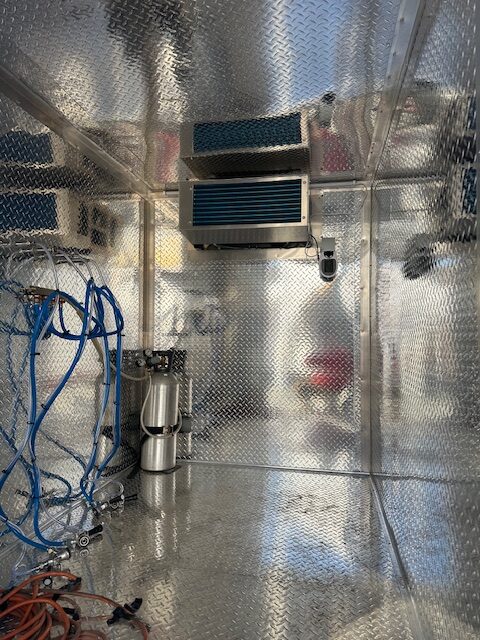 Inside of Keg Container close up