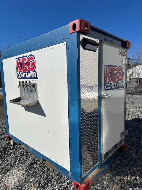 Keg Container with beer taps