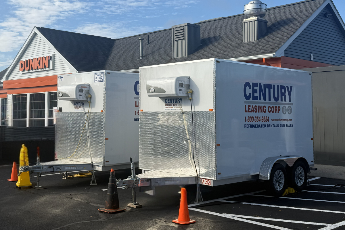 Mobile Refrigerated Trailers at Dunkin